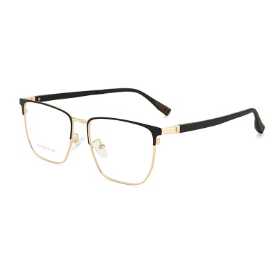 New Business Glasses Frame Myopia Glasses Frame Men's Full Frame Ultra Light Metal Alloy Retro