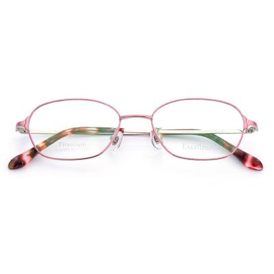 LIGHTWEIGHTBTitanium eyeglass frame  Fashionable high myopia new frame62555Ladies' Full Frame Mirror Frame
